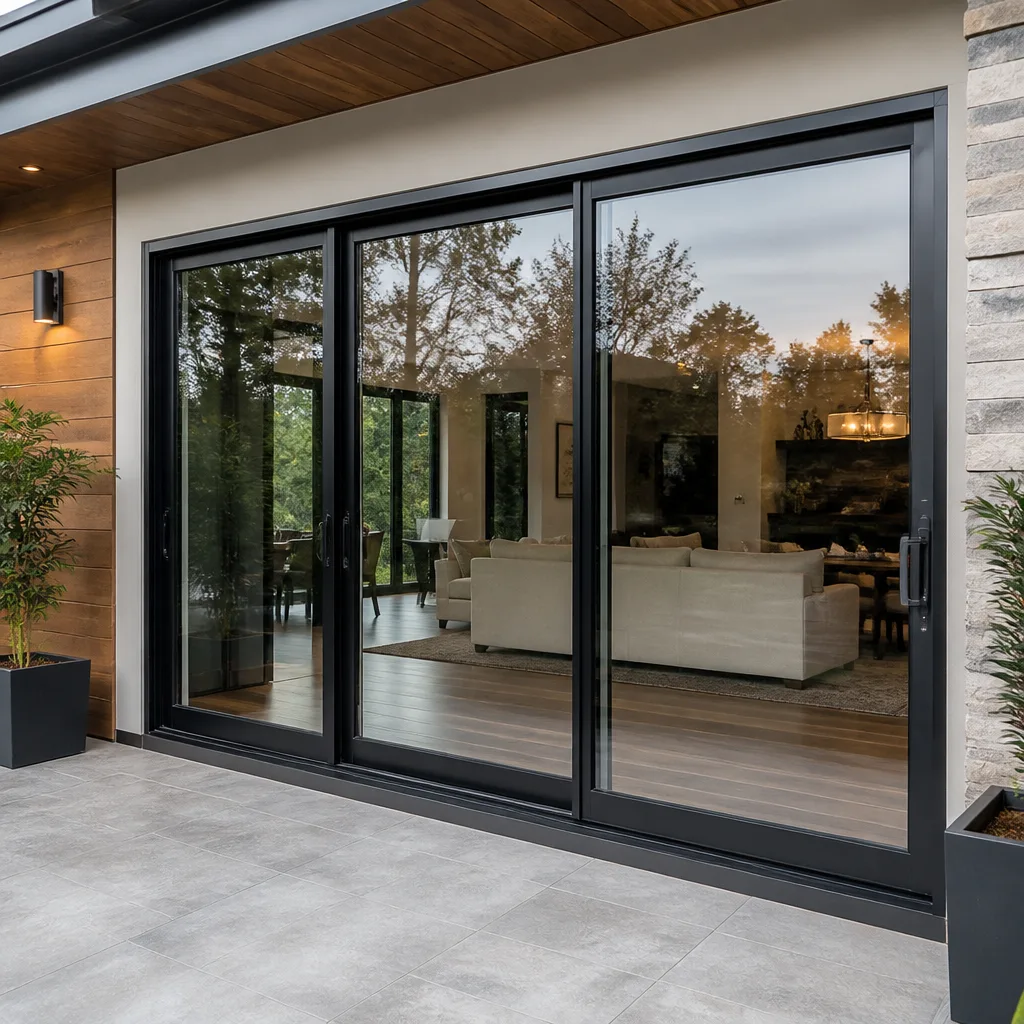 Sliding glass doors